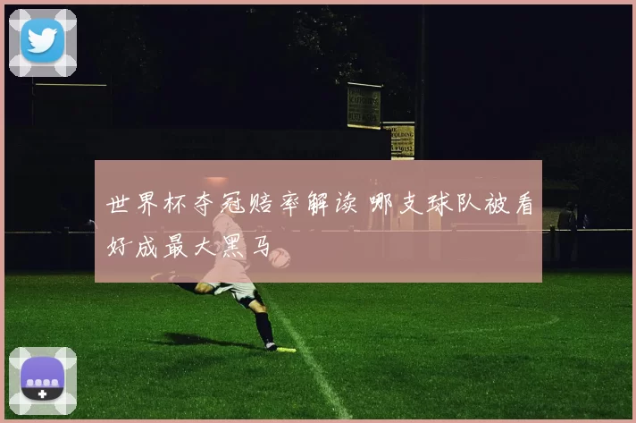 世界杯夺冠赔率解读 哪支球队被看好成最大黑马