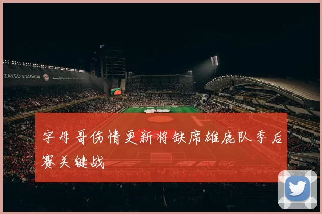 字母哥伤情更新将缺席雄鹿队季后赛关键战